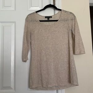 Tan 3/4 length Sleeve Shirt